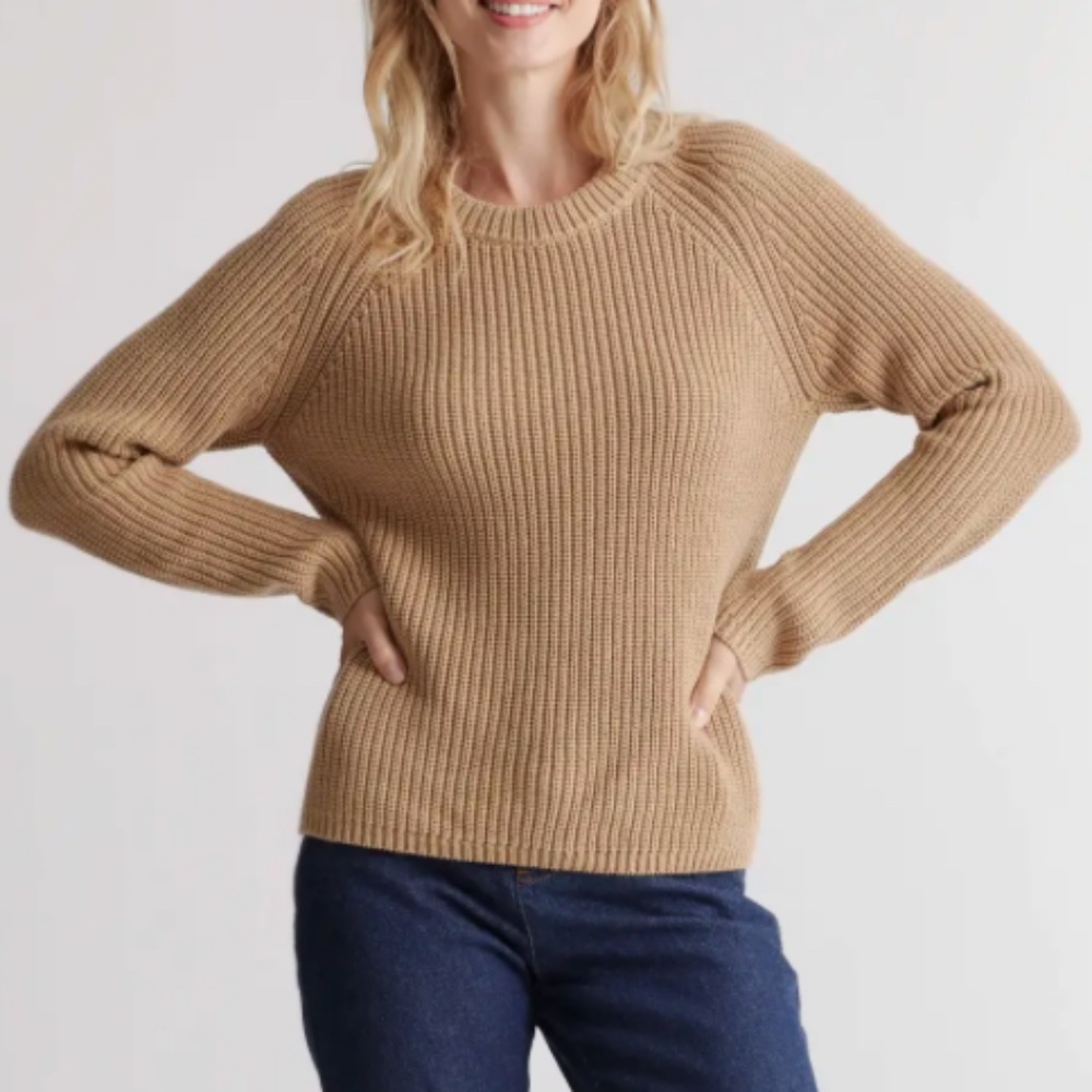 100% Organic Cotton Fisherman Crew Sweater